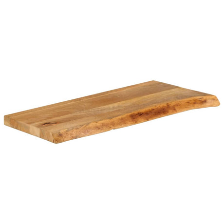 Vidaxl tafelblad met natuurlijke rand 80x40x2,5 cm massief mangohout
