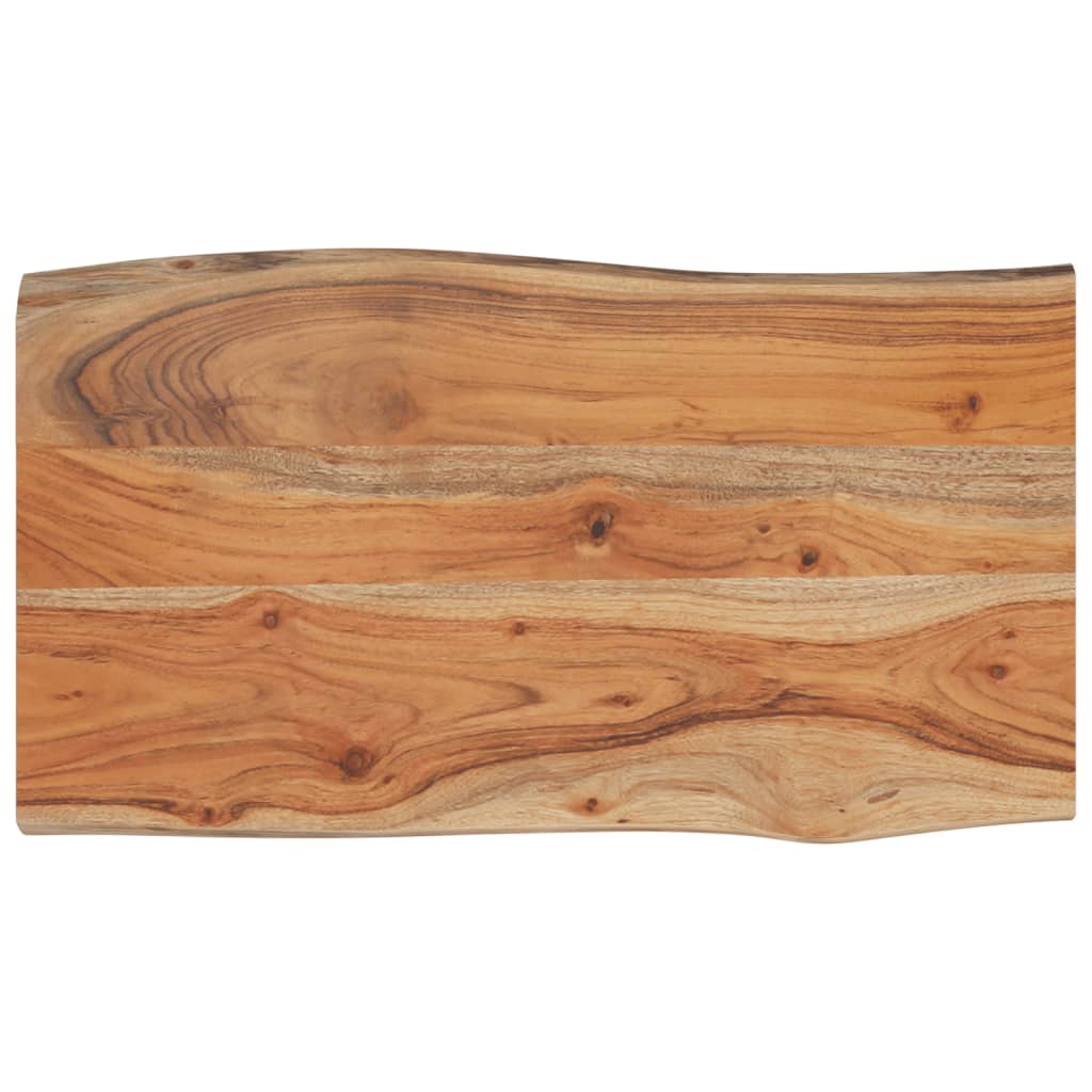 Vidaxl tafelblad rechthoekig natuurlijke rand 70x40x2,5 cm acaciahout
