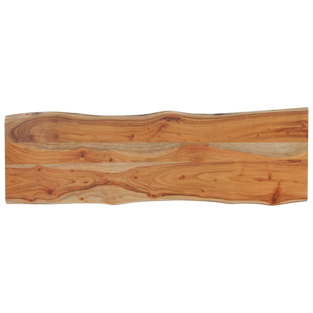 Vidaxl tafelblad rechthoekig natuurlijke rand 110x40x2,5 cm acaciahout
