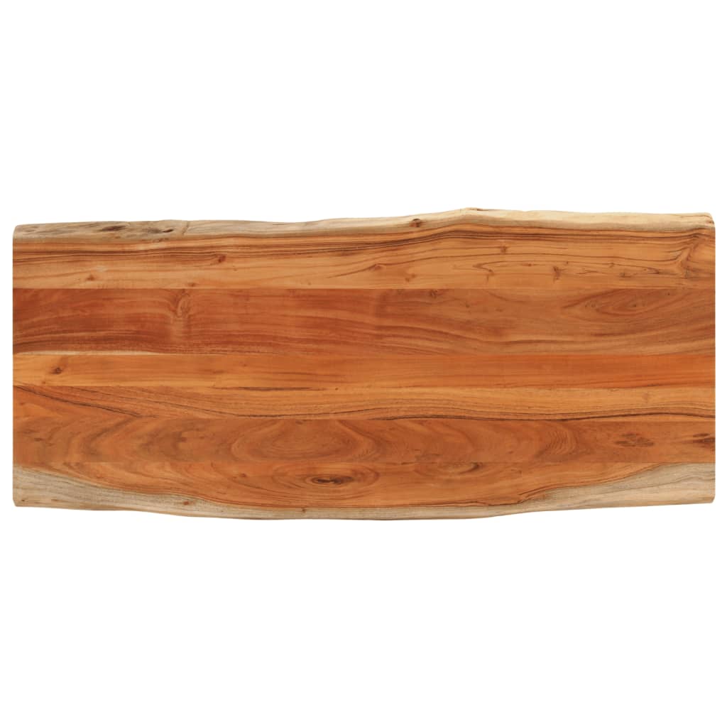 Vidaxl tafelblad rechthoekig natuurlijke rand 140x60x2,5 cm acaciahout