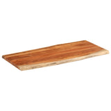 Vidaxl tafelblad rechthoekig natuurlijke rand 140x60x2,5 cm acaciahout