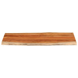 Vidaxl tafelblad rechthoekig natuurlijke rand 140x60x2,5 cm acaciahout