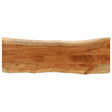 Vidaxl tafelblad rechthoekig natuurlijke rand 110x40x3,8 cm acaciahout