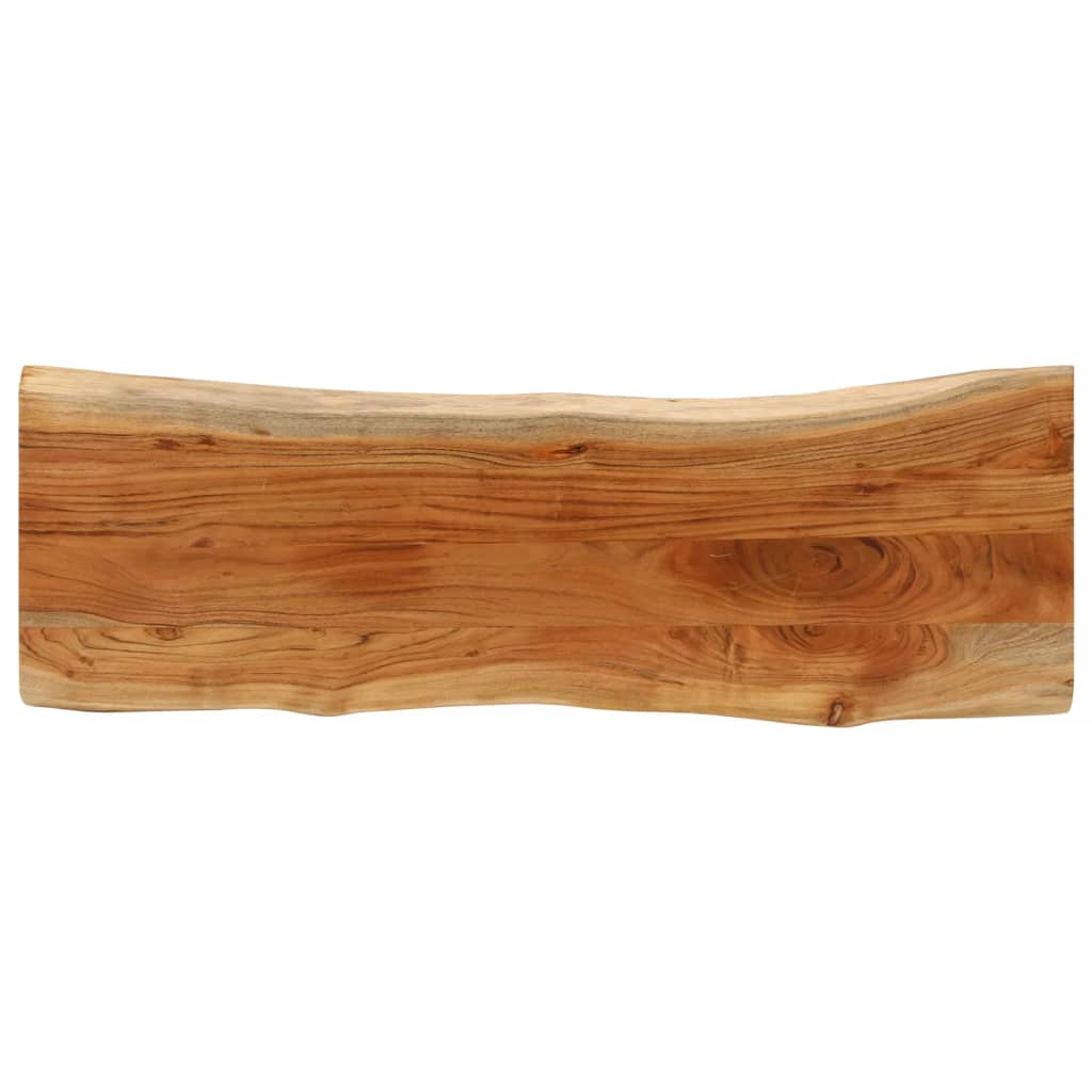 Vidaxl tafelblad rechthoekig natuurlijke rand 110x40x3,8 cm acaciahout