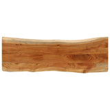 Vidaxl tafelblad rechthoekig natuurlijke rand 110x40x3,8 cm acaciahout