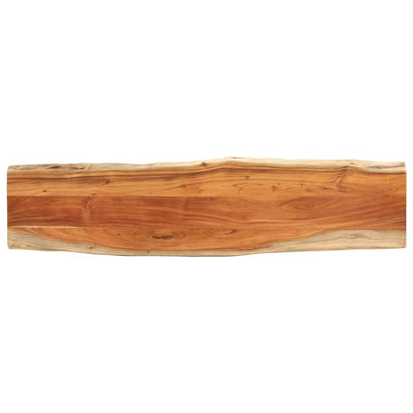 Vidaxl tafelblad rechthoekig natuurlijke rand 160x40x3,8 cm acaciahout