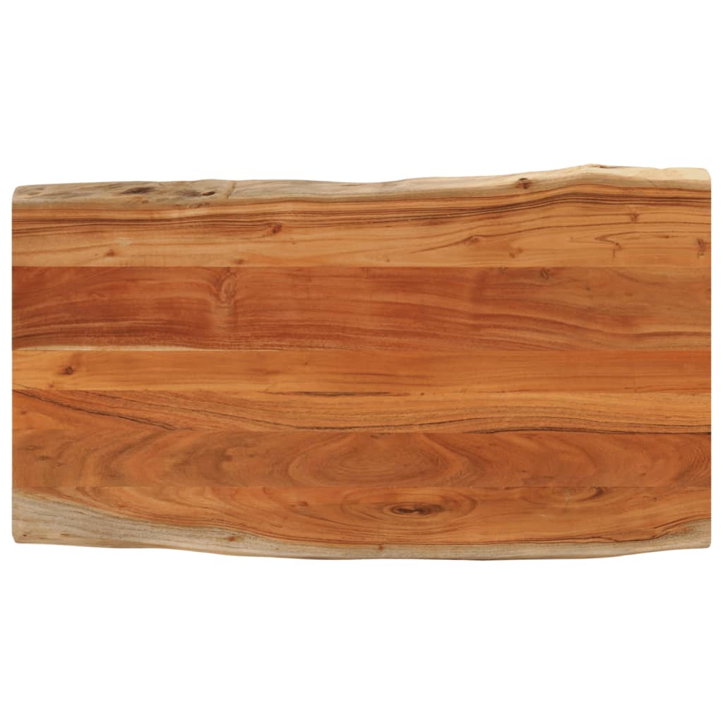 Vidaxl tafelblad rechthoekig natuurlijke rand 120x60x3,8 cm acaciahout