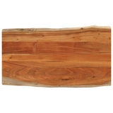 Vidaxl tafelblad rechthoekig natuurlijke rand 120x60x3,8 cm acaciahout