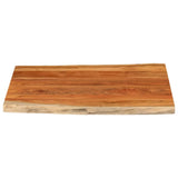 Vidaxl tafelblad rechthoekig natuurlijke rand 90x80x3,8 cm acaciahout