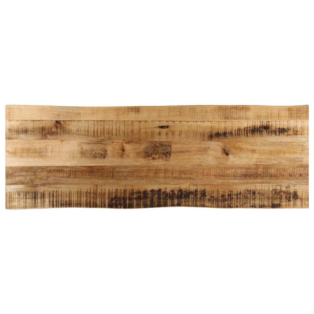 Vidaxl tafelblad met natuurlijke rand 120x40x2,5 cm massief mangohout