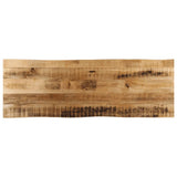 Vidaxl tafelblad met natuurlijke rand 110x40x3,8 cm massief mangohout