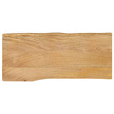 Vidaxl tafelblad met natuurlijke rand 80x40x2,5 cm massief mangohout