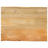 Vidaxl tafelblad met natuurlijke rand 80x60x3,8 cm massief mangohout