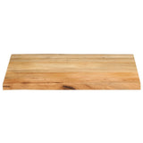 Vidaxl tafelblad met natuurlijke rand 80x60x3,8 cm massief mangohout