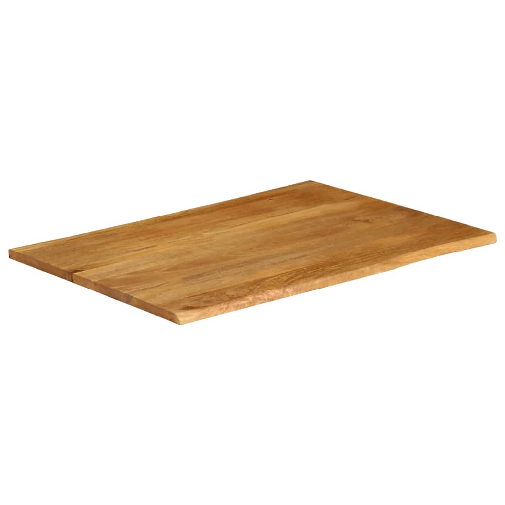 Vidaxl tafelblad met natuurlijke rand 100x80x2,5 cm massief mangohout