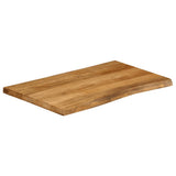 Vidaxl tafelblad met natuurlijke rand 90x60x3,8 cm massief mangohout