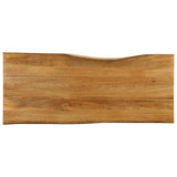 Vidaxl tafelblad met natuurlijke rand 140x60x3,8 cm massief mangohout