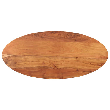 Vidaxl tafelblad ovaal 100x50x2,5 cm massief acaciahout