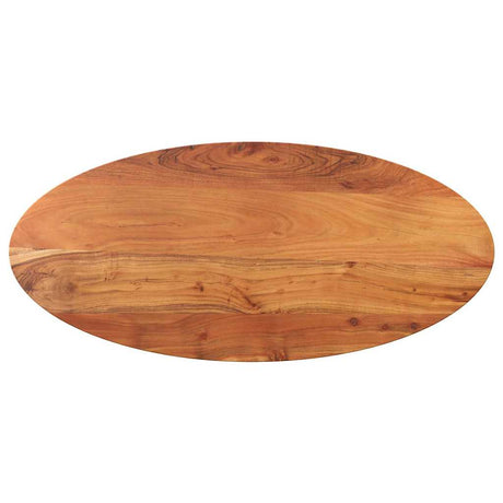 Vidaxl tafelblad ovaal 90x40x3,8 cm massief acaciahout