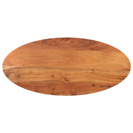 Vidaxl tafelblad ovaal 110x50x3,8 cm massief acaciahout