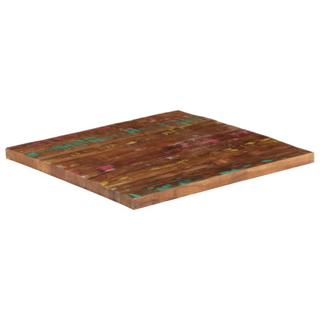 Vidaxl tafelblad vierkant 80x80x2,5 cm massief gerecycled hout
