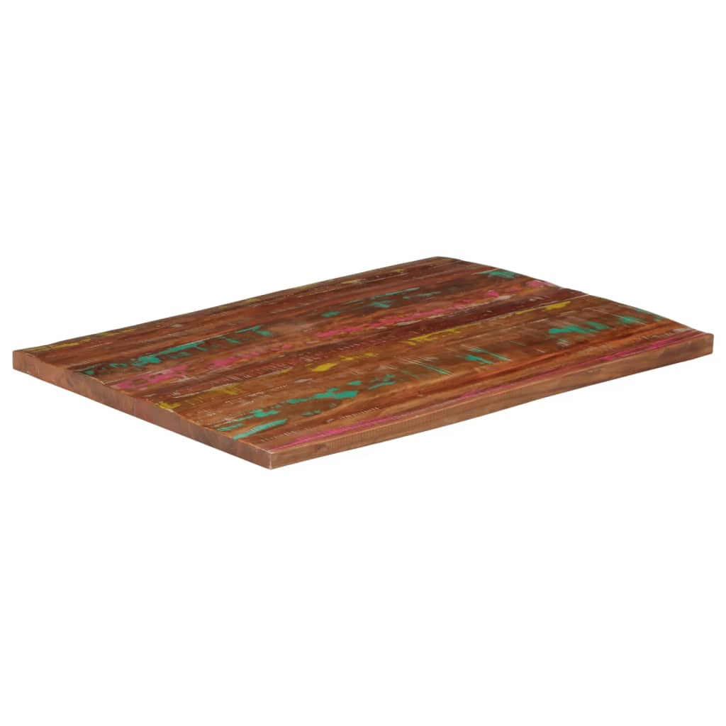 Vidaxl tafelblad rechthoekig 100x80x2,5 cm massief gerecycled hout