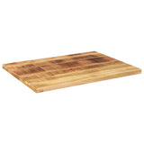 Vidaxl tafelblad rechthoekig 90x60x2,5 cm massief ruw mangohout