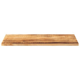 Vidaxl tafelblad rechthoekig 100x70x2,5 cm massief ruw mangohout