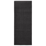 Vidaxl Sisalmat zum Kratzen nach 80x200 cm schwarz