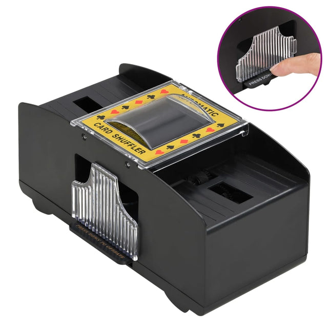 Vidaxl automatischer Kartenmischer schwarz 2 Decks