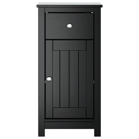 Vidaxl badkamerkast berg 40x34x80 cm massief grenenhout zwart