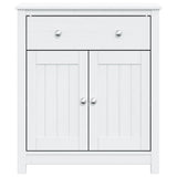 Vidaxl badkamerkast berg 69,5x34x80 cm massief grenenhout wit