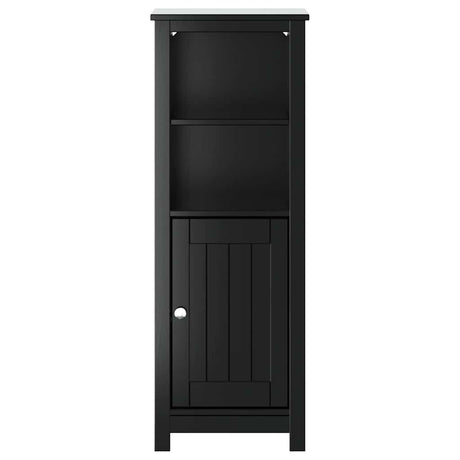 Vidaxl badkamerkast berg 40x34x110 cm massief grenenhout zwart