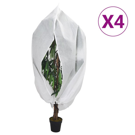 Vidaxxl Pflanzenabdeckungen mit Reißverschluss 4 Stück 70 g m² 1,2x1,8 m