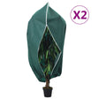 Vidaxxl Pflanzenabdeckungen mit Reißverschluss 2 Stk. 70 g m² 2,36 x 2 m