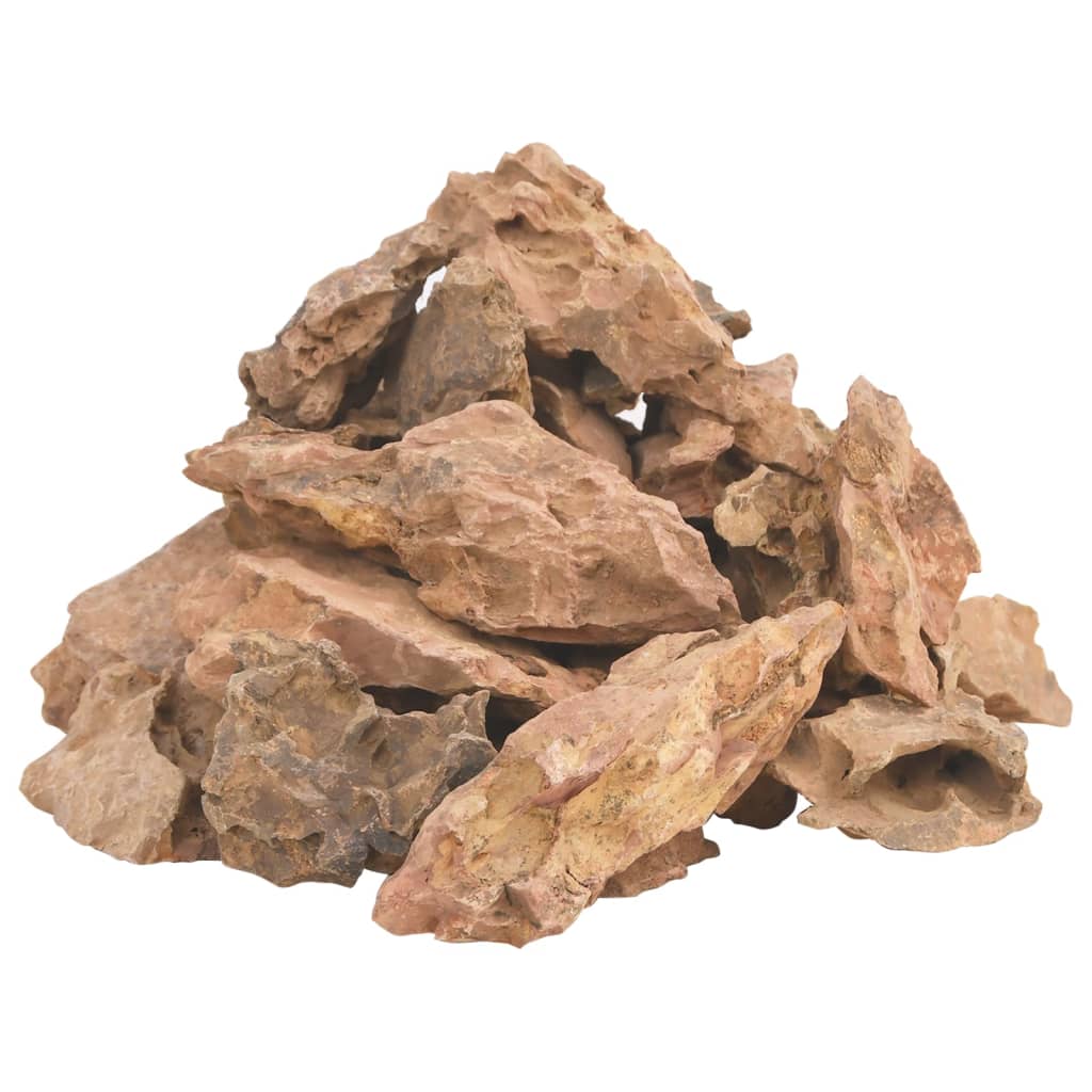 VidaXL Lavastein 10 kg 1-10 cm braun