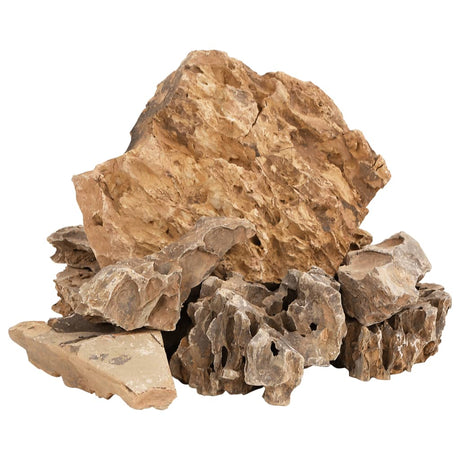 VidaXL Drachensteine 25 kg 5-30 cm braun