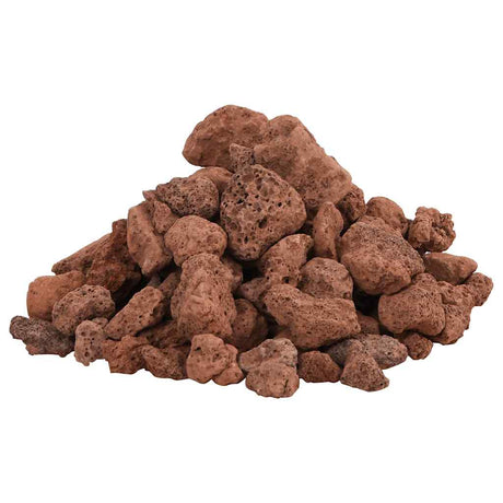 VidaXL Lavasteine 25 kg 1-2 cm rot