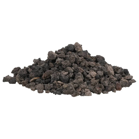 VidaXL Lavasteine 25 kg 1-2 cm schwarz