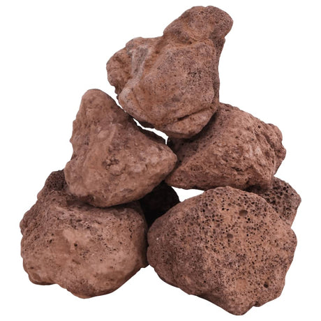 VidaXL Lavasteine 10 kg 10-30 cm rot