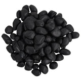 Vidaxl Kieselsteine poliert 2-5 cm 10 kg schwarz