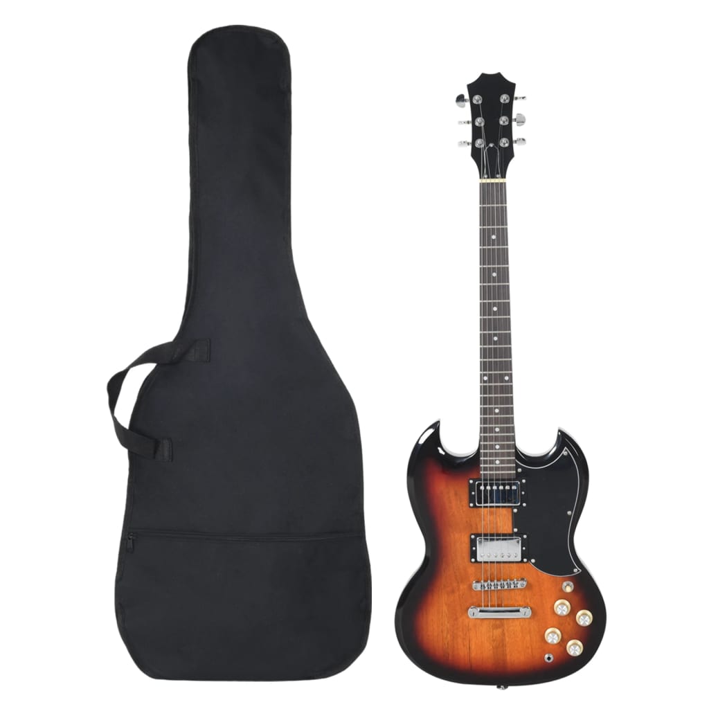 Vidaxl Gitarre für Einsteiger elektrisch mit Tasche 4 4 ​​39 schwarz