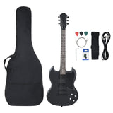 Vidaxl Gitarre für Einsteiger elektrisch mit Tasche 4 4 ​​39 schwarz