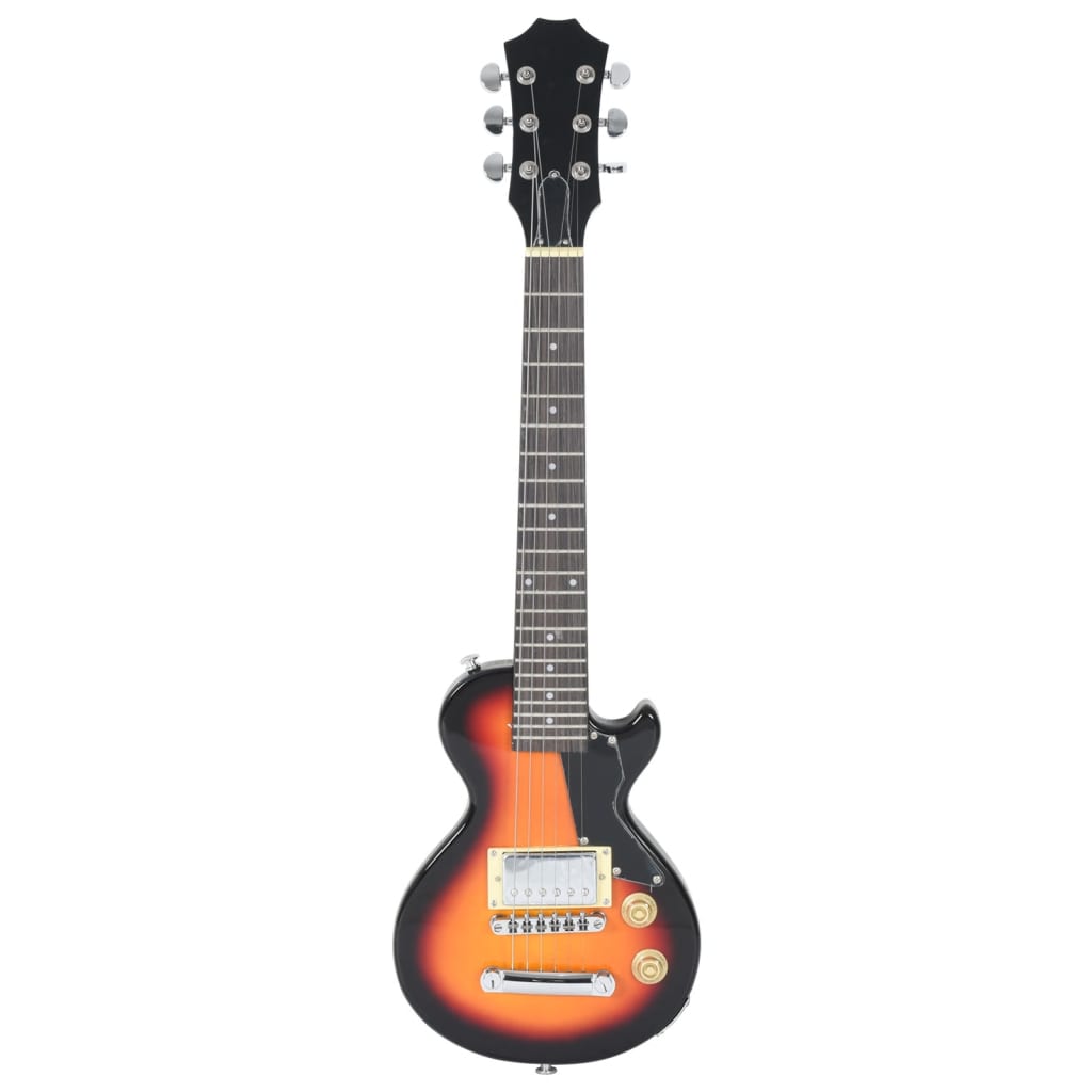 Vidaxl E-Gitarre für Kinder mit Tasche 3 4 30 Braun und Schwarz