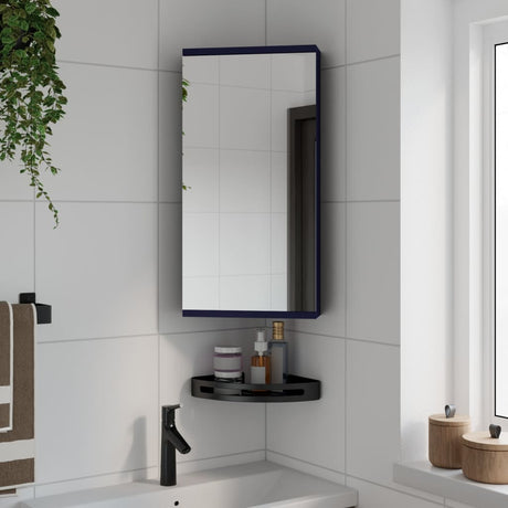 Vidaxl badkamerkast met spiegel 30x24x60 cm grijs