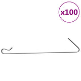 VidaXL Gabionenhaken 100 Stk. Stahl
