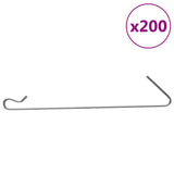 VidaXL Gabionenhaken 200 Stk. Stahl