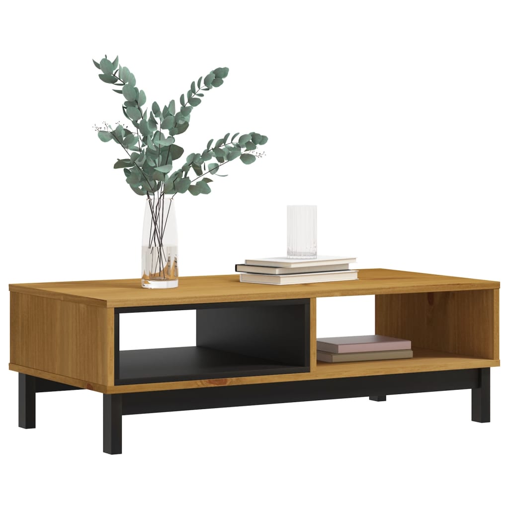Vidaxl salontafel flam 100x50x32,5 cm massief grenenhout