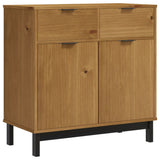 Vidaxl dressoir flam 80x40x80 cm massief grenenhout