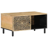 Vidaxl salontafel 80x50x40 cm massief mangohout
